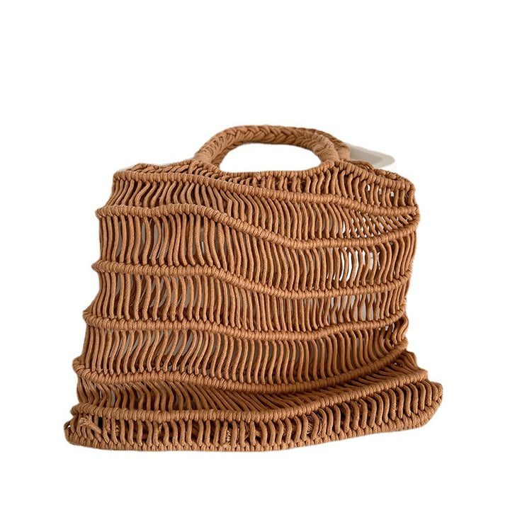 Handmade basket bag with braided design Skanto