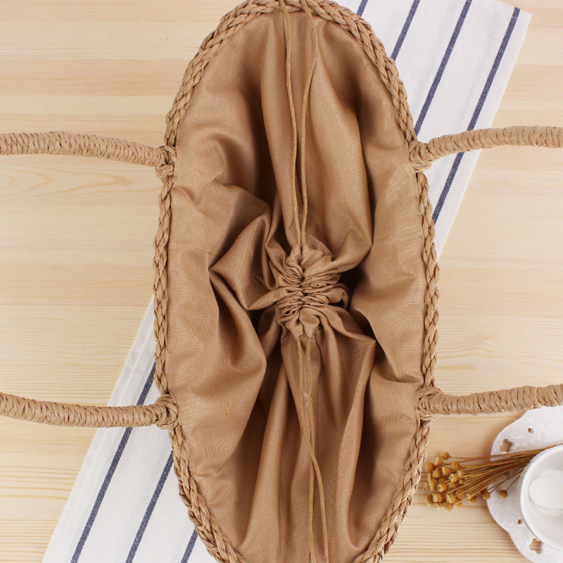 Handbag made of high-quality braided biomaterial Skanto