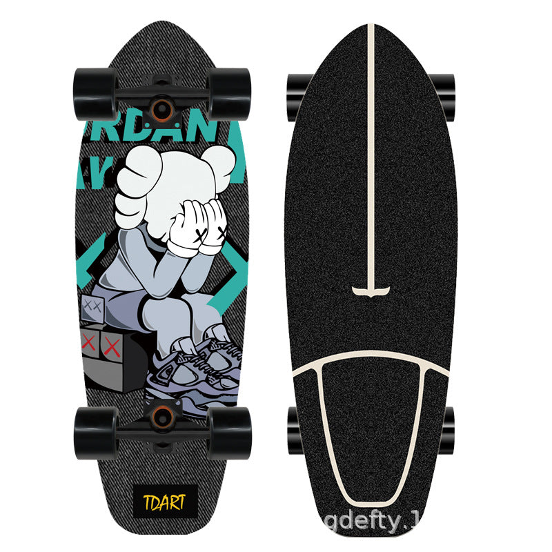 Kunstnerisk Løve Design Skateboard Skanto