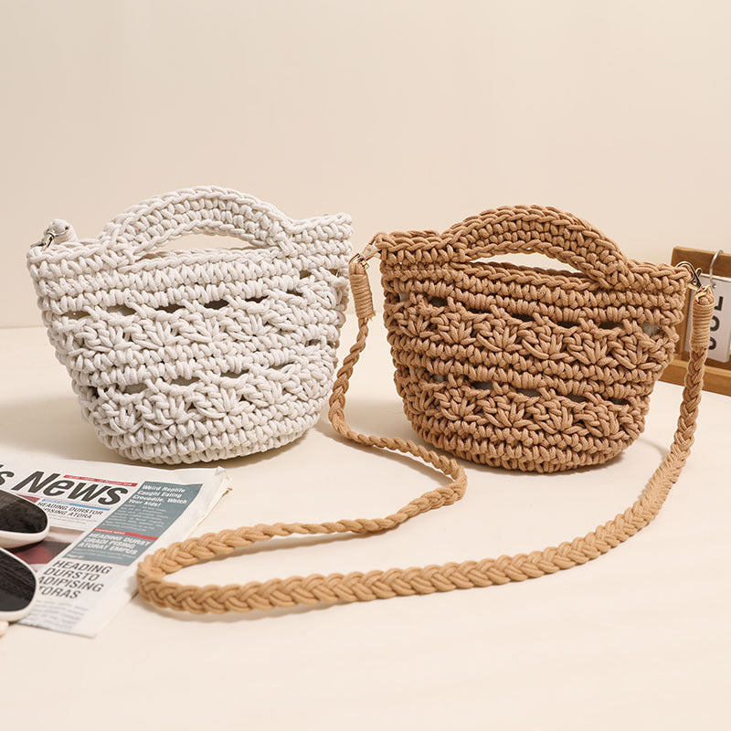 Handmade macrame shoulder bag with unique design Skanto