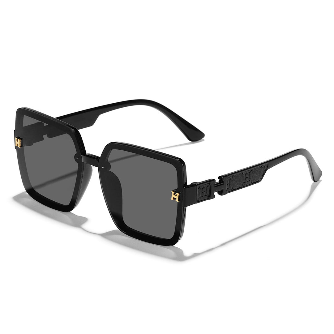 Dame oversized moteriktig solbrille med elegant fargeovergang Skanto