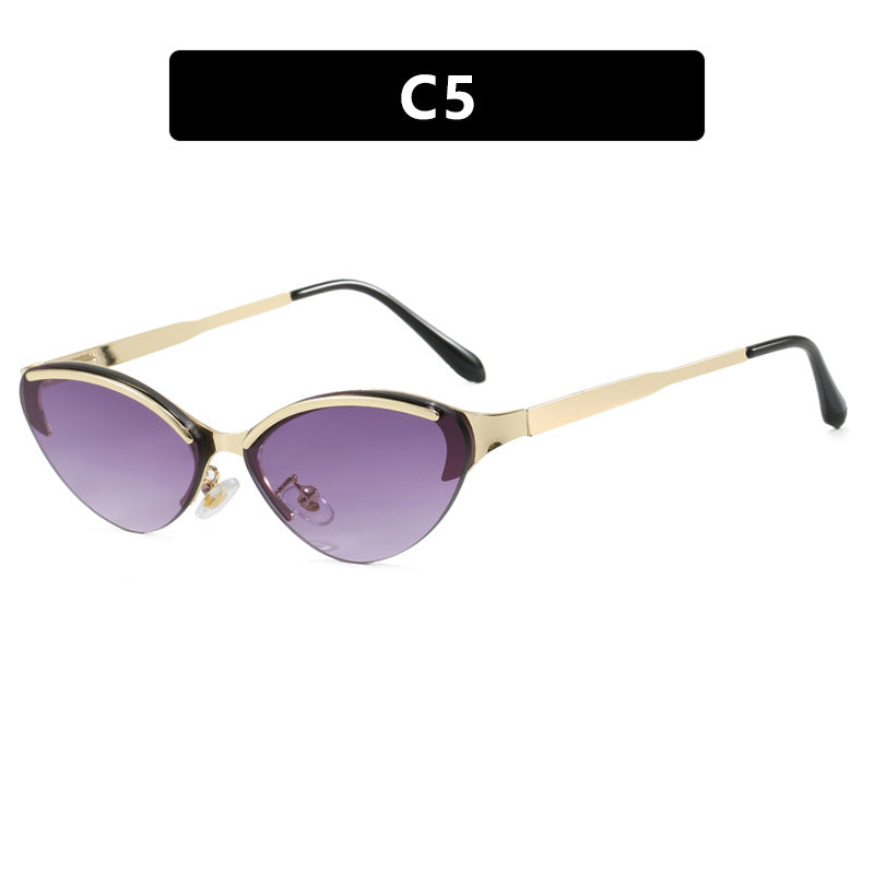 Dame Cat-Eye solbriller med elegant ramme og UV-beskyttelse Skanto