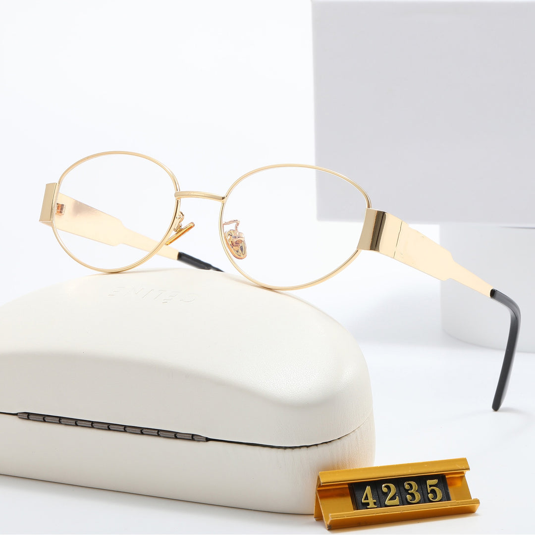 Damer Elegant Designer-solbrille med filigranfra ramme og UV-beskyttelse Skanto