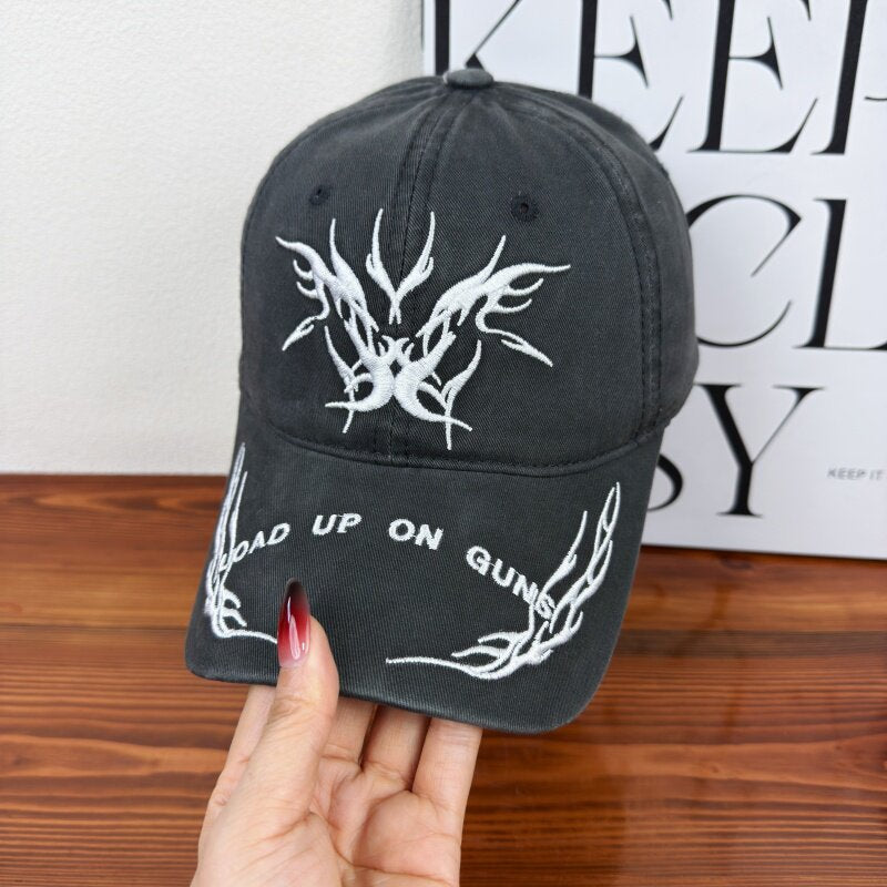 Herre Brodert Grafisk Baseball Caps Skanto