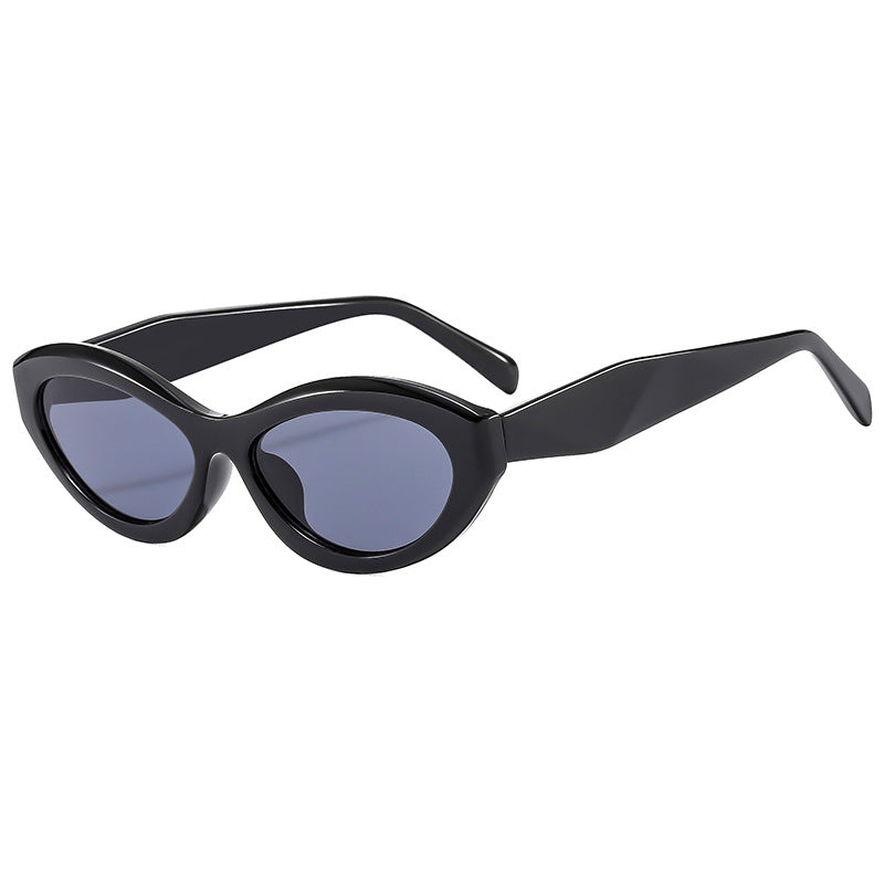 Dame Elegant Cat-Eye Solbrille med beskyttende UV-filter Skanto