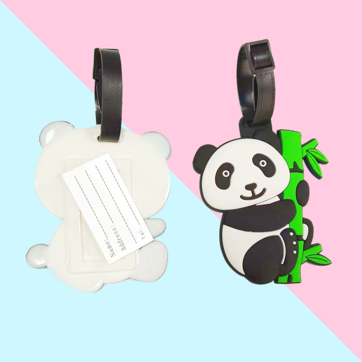Unisex bagasjelapp i søtt pandadesign Skanto