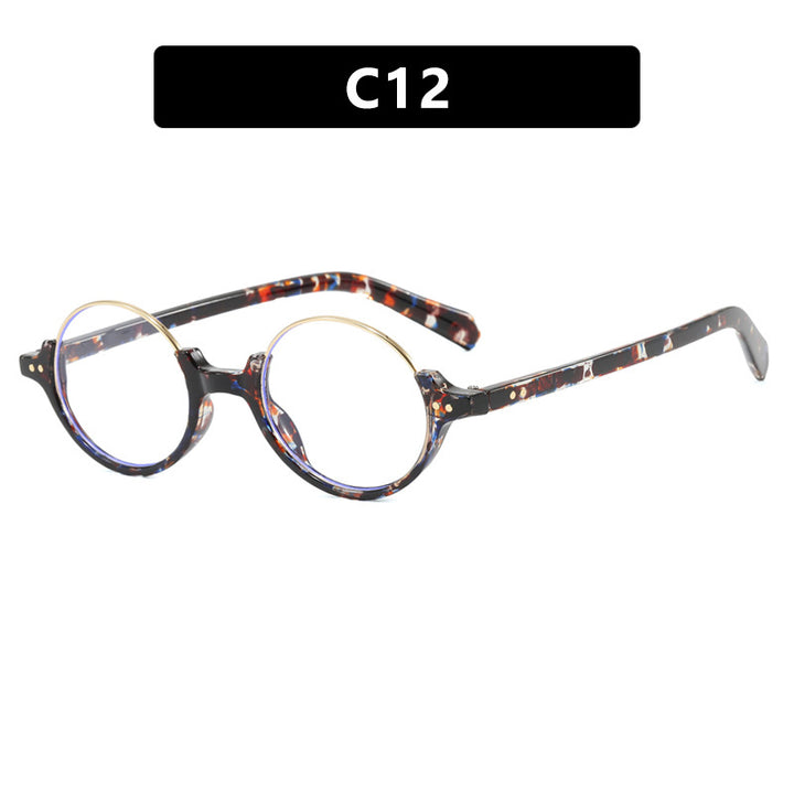 Women's round sunglasses with elegant plastic-coated frame Skanto