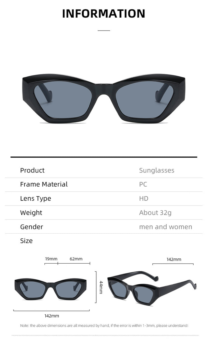 Dame moteriktig solbrille i ekstravagant leopardmønster Skanto