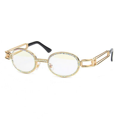 Dame feminin Designer-solbrille med ekstravagant ramme Skanto