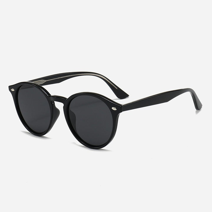 Dame Stilfull rund solbrille Skanto