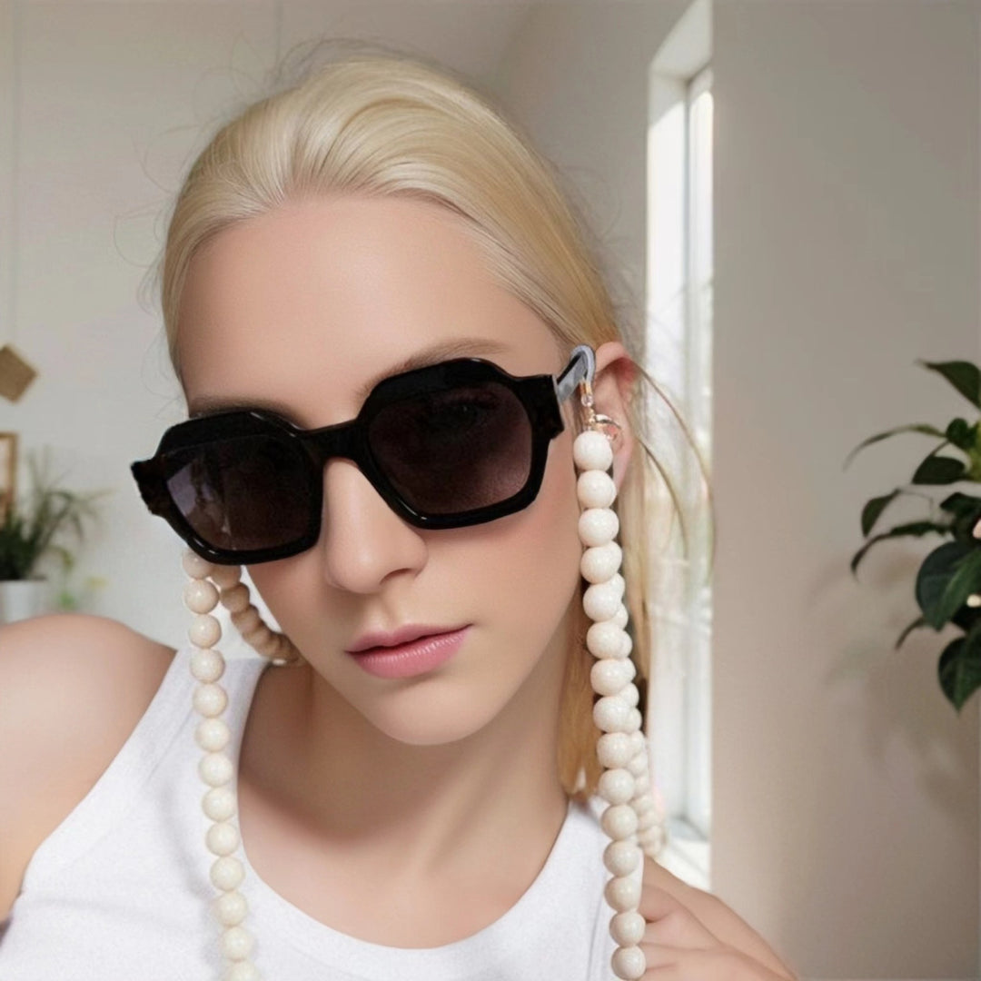 Damer geometrisk solbrille med moderne ramme og UV-beskyttelse Skanto