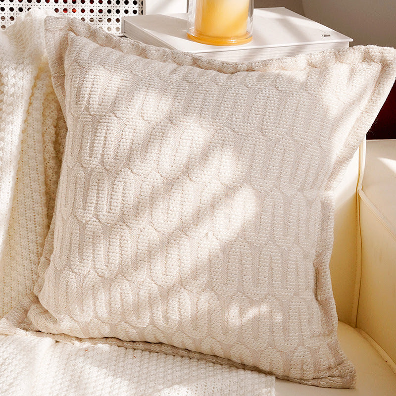 Damer Strukturert Putetrekk med Elegant Stripet Design Skanto