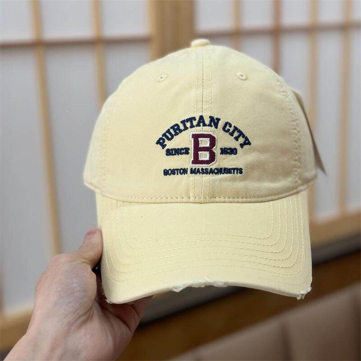 Kvinne Vintage Slitt Brodert Baseball Caps Skanto