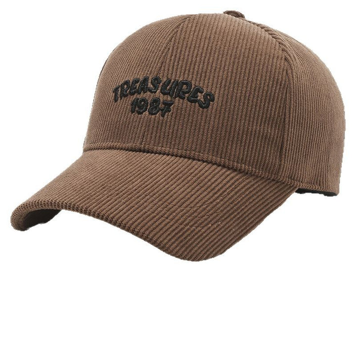Kvinne Cordfløyel Brodert Baseball Caps Skanto