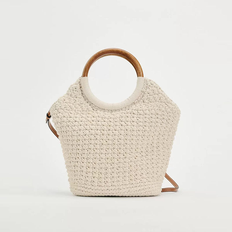 Handmade tote bag with round handle Skanto