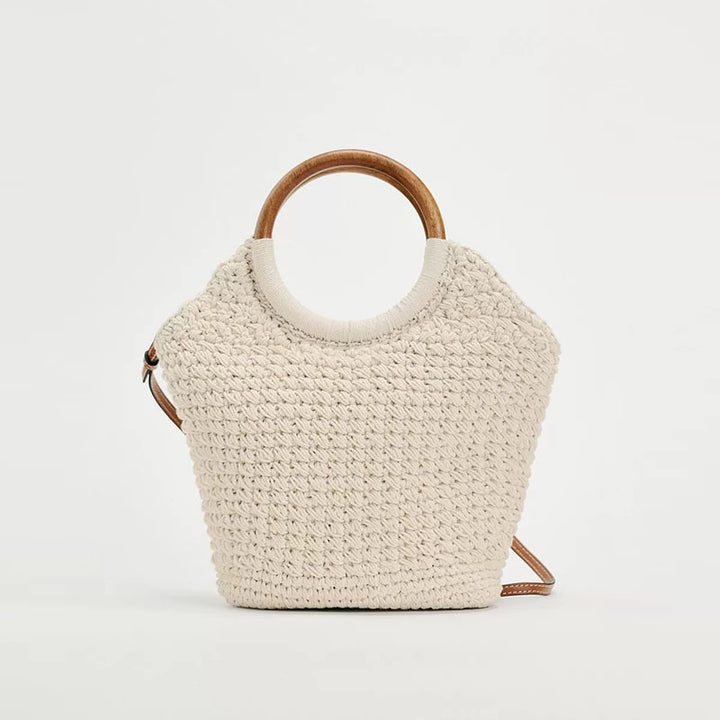 Handmade tote bag with round handle Skanto