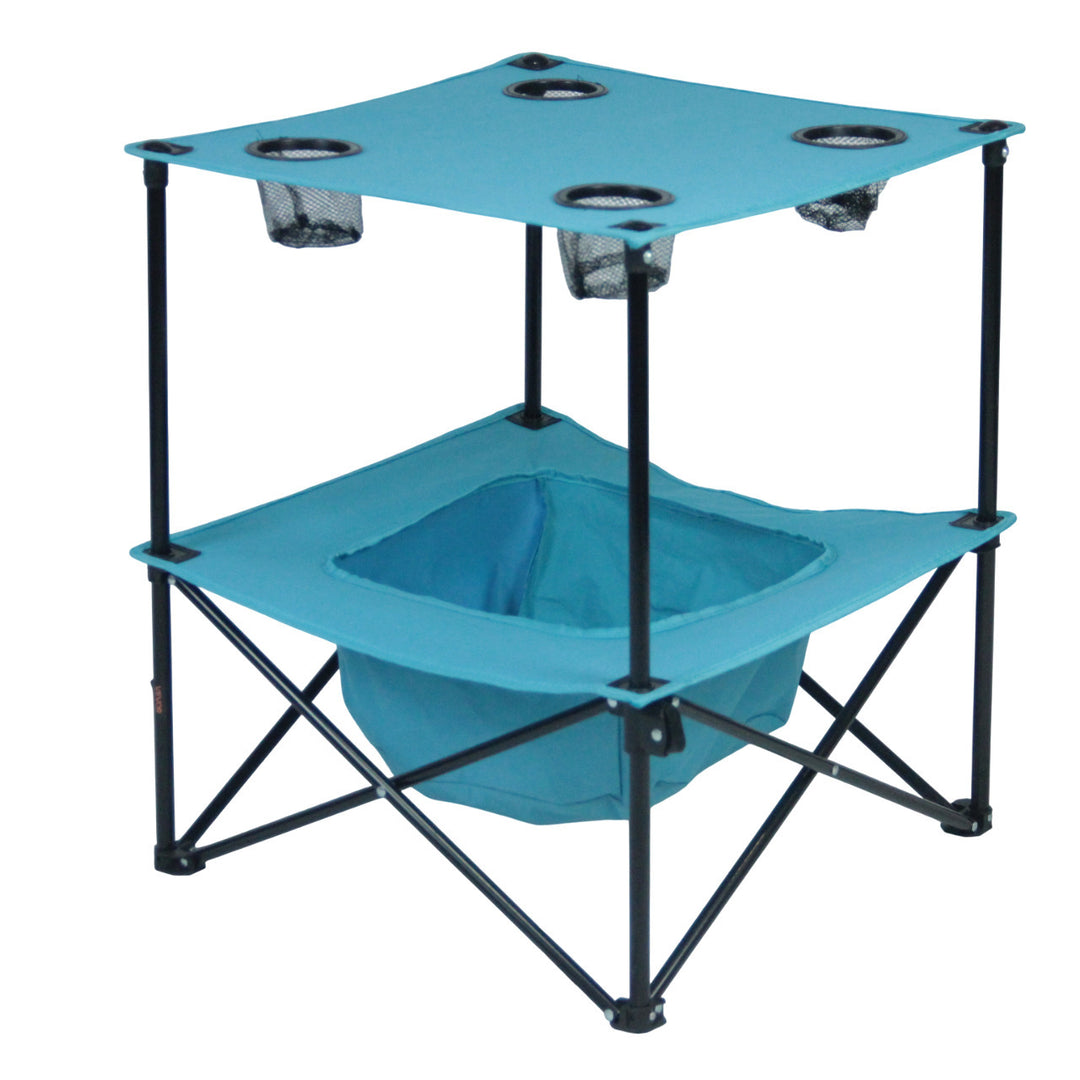 Camping Table with Integrated Drink Holders Skanto