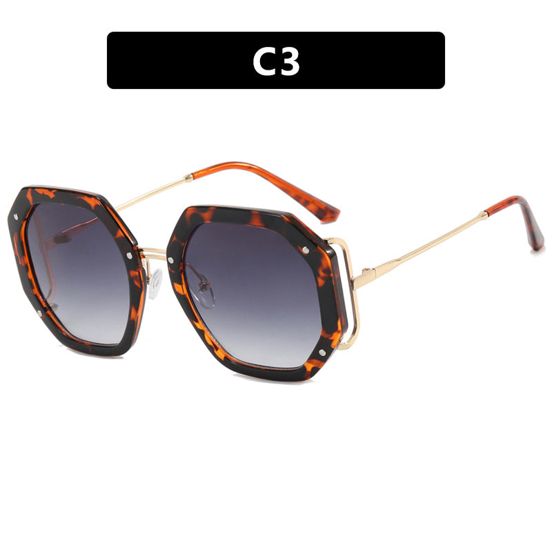 Women's stylish octagonal sunglasses with UV protection and elegant frame Skanto