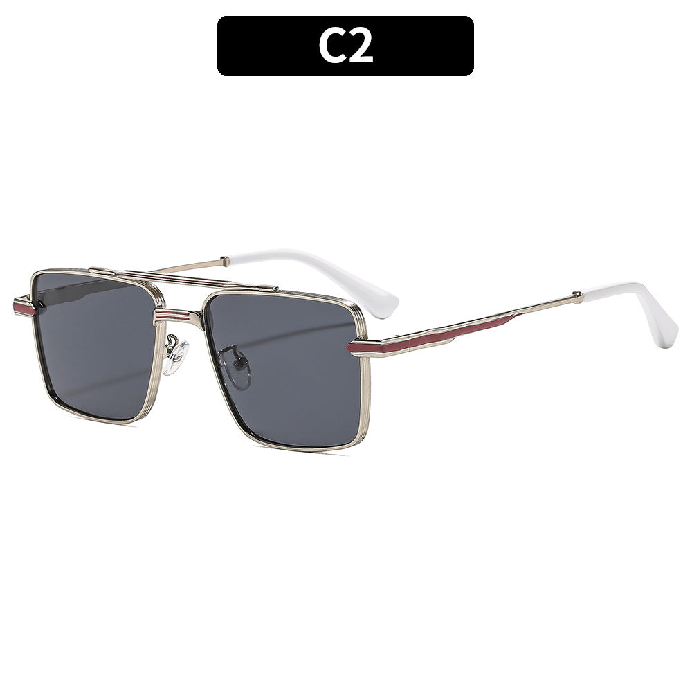 Dame futuristisk kvadratisk solbrille Skanto