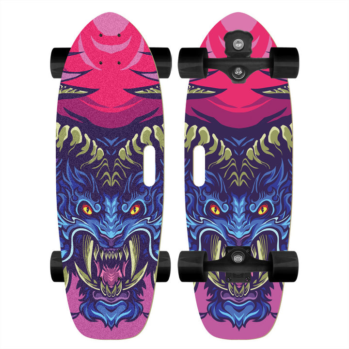 Skateboard med tilpasset tegneserie-design Skanto