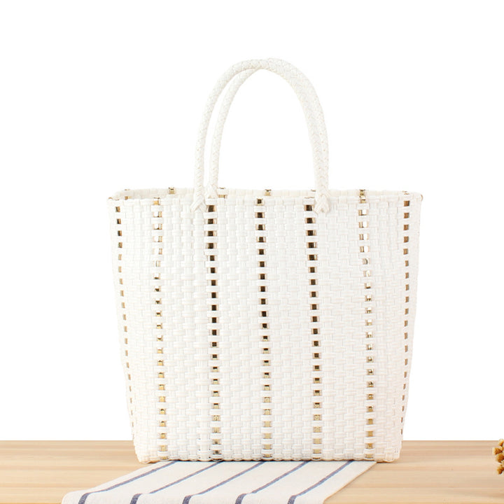 Modern basket bag with elegant accents Skanto