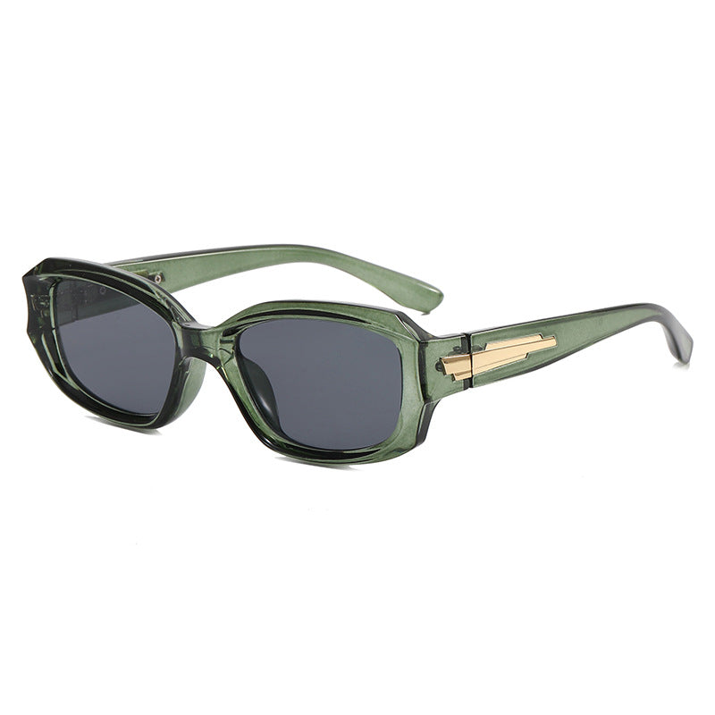 Dame moteriktig oversized solbrille med unik ramme Skanto