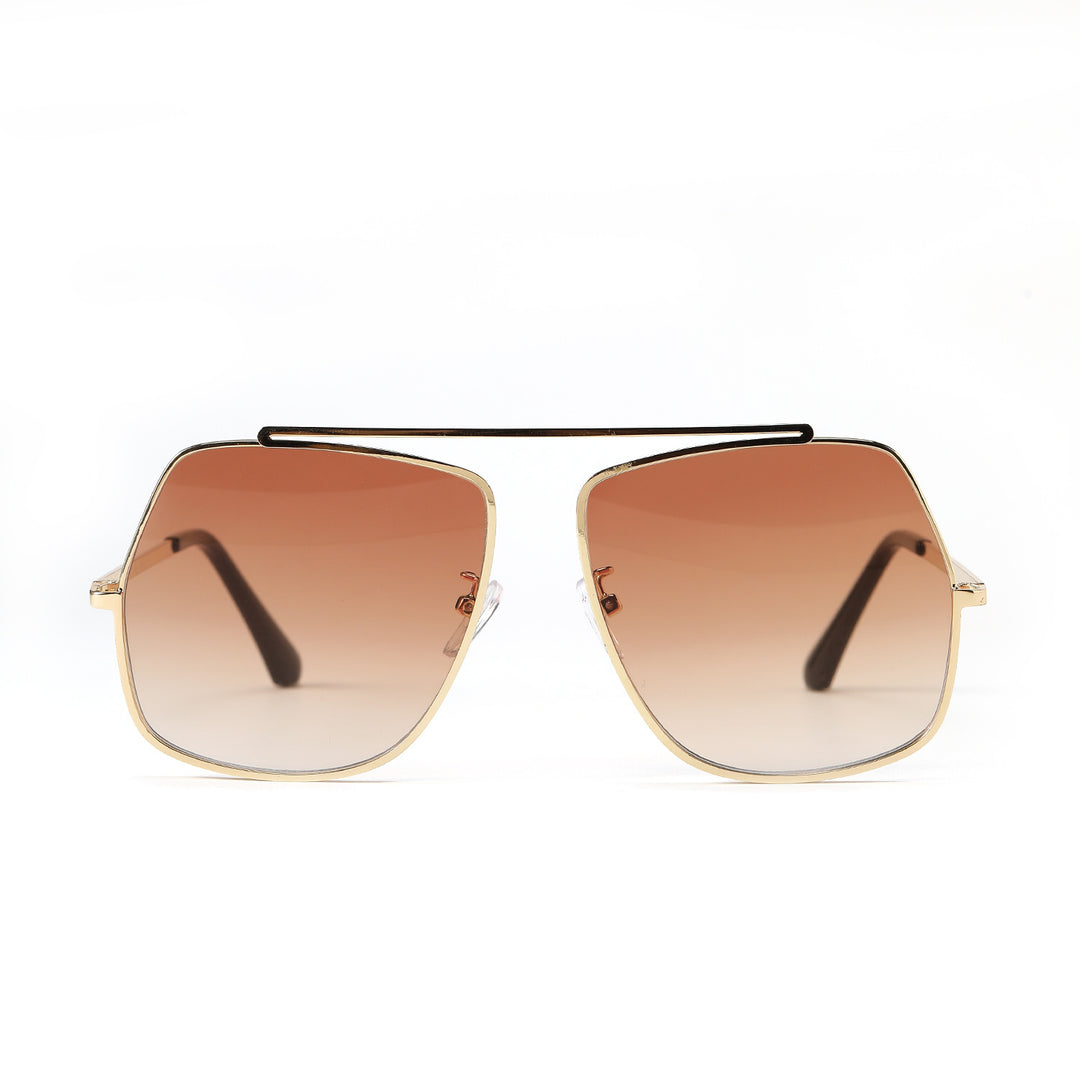Dame polygonal solbrille med elegant, moderne ramme Skanto