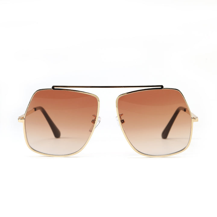 Dame polygonal solbrille med elegant, moderne ramme Skanto