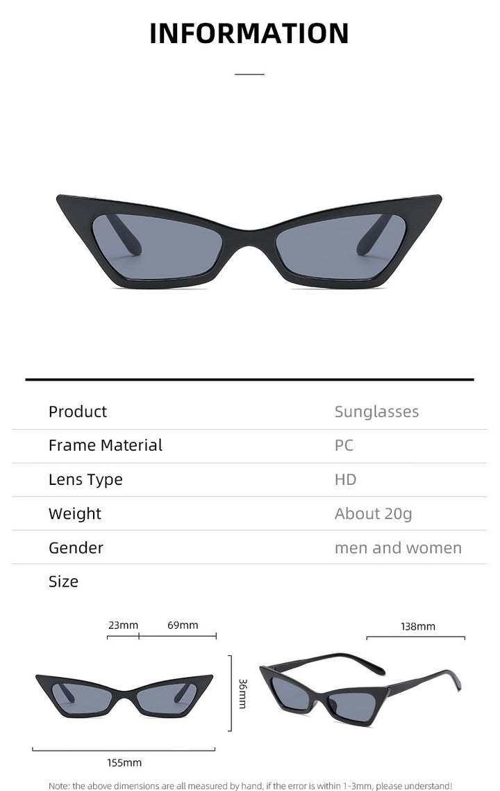 Dame moter Cat-Eye solbriller Skanto