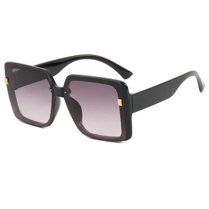 Damer trendy oversized firkantet solbrille Skanto