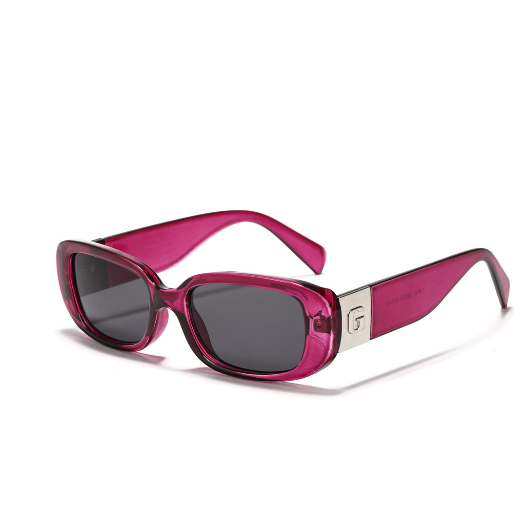 Dame moteriktig solbrille med luksuriøs acetatramme Skanto