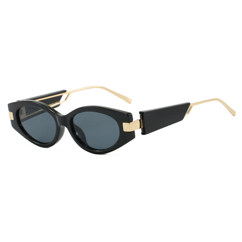 Women's Elegant Cat-Eye Sunglasses with Gold Details Skanto