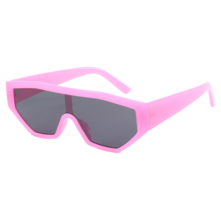 Dame moteriktig solbrille i dyrepels-look Skanto