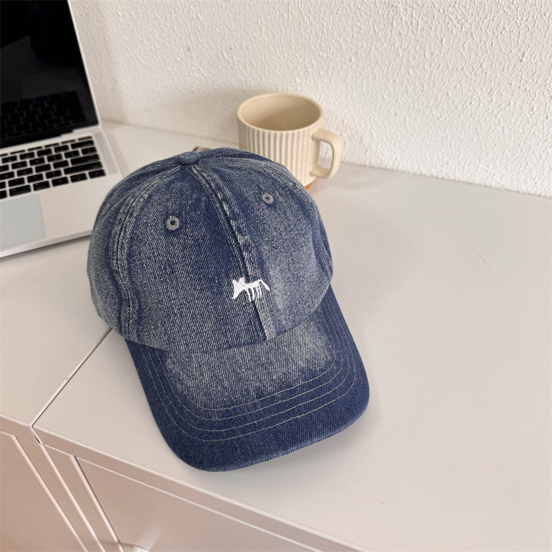 Herre Casual Grafisk Denim Baseball Caps Skanto