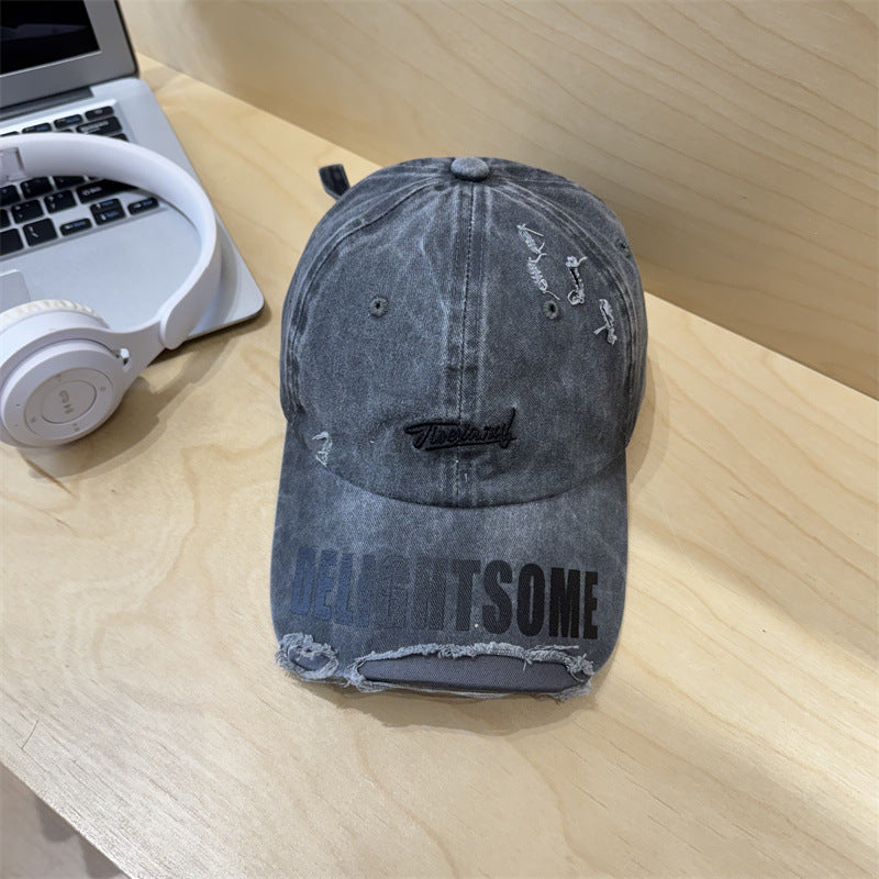 Herre Slitt Casual Bomull Caps Skanto