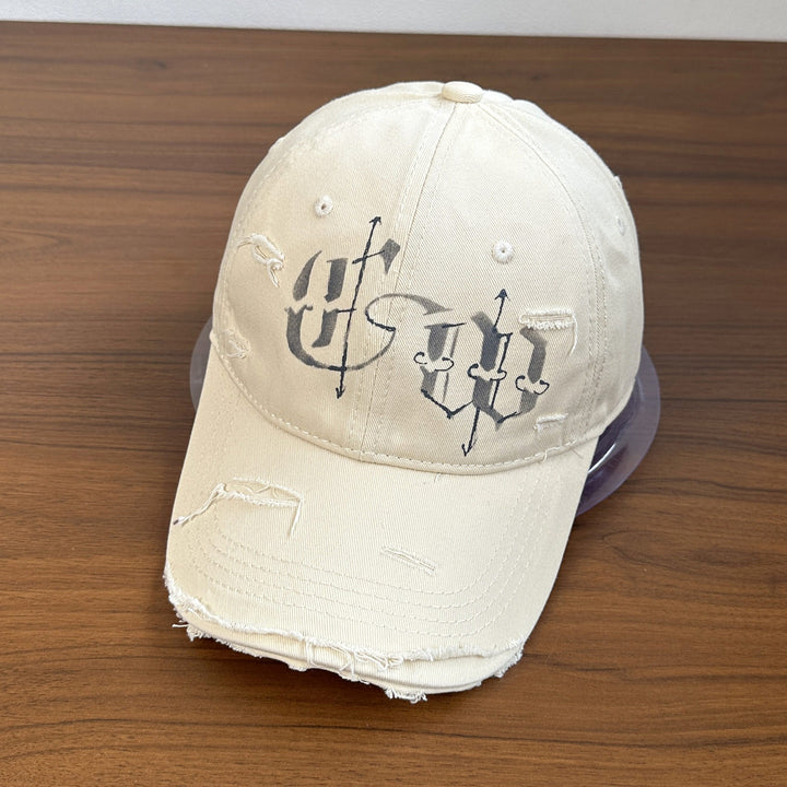 Herre Slitt Grafisk Brodert Caps Skanto