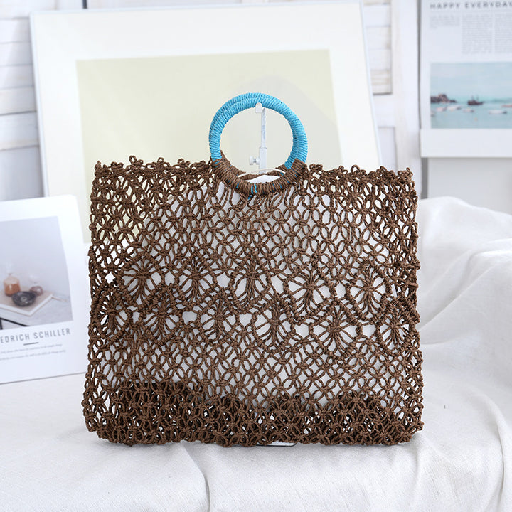 Makramee Shopping Bag med Kunstneriske Design Skanto
