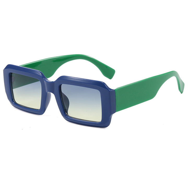 Dame oversized kvadratisk solbrille med moderne plastikkramme Skanto