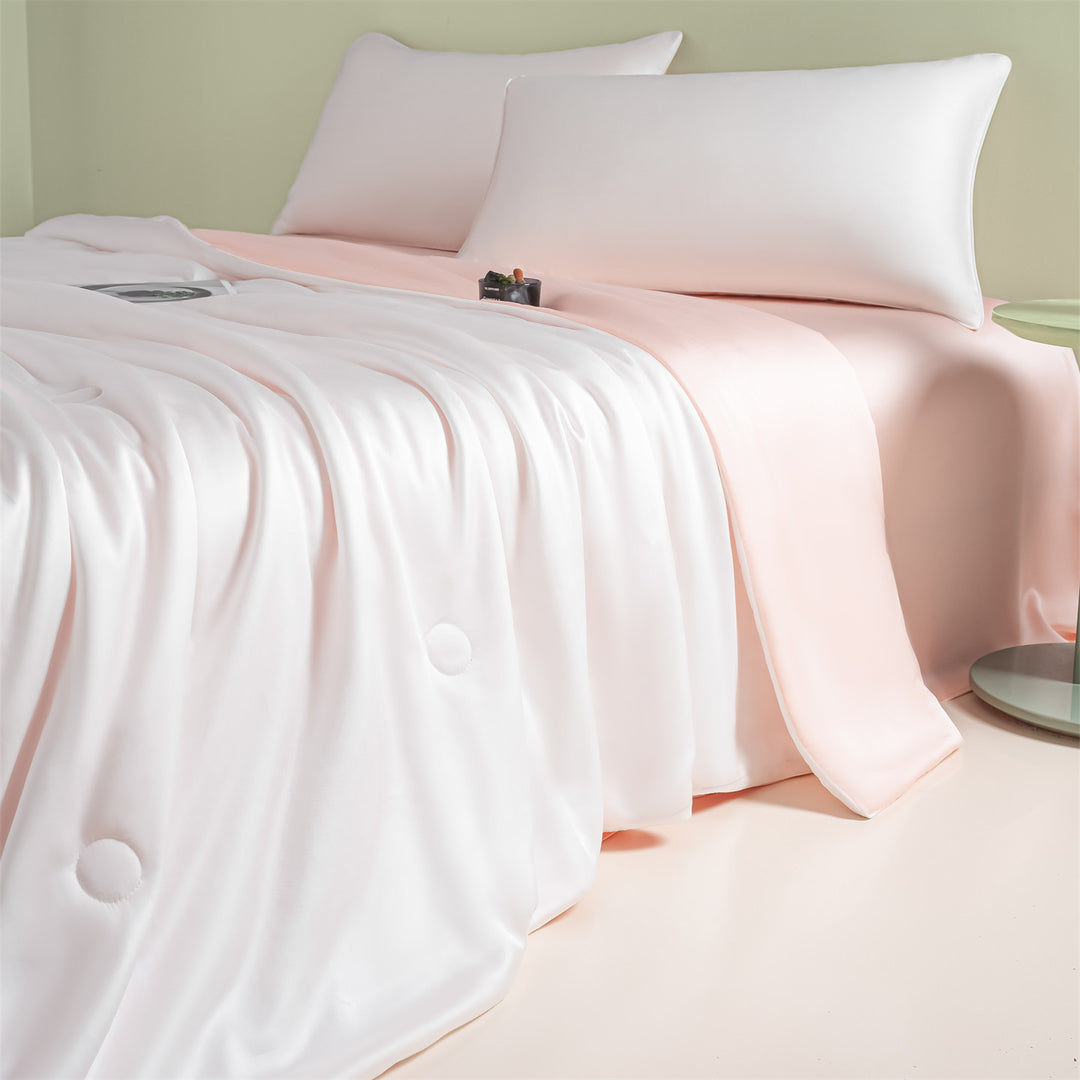 Damer Exquisite Satin Sengeteppe Skanto