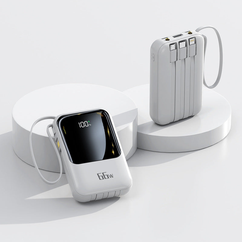 Bærbar Powerbank med hurtigladefunksjon og digital skjerm Skanto
