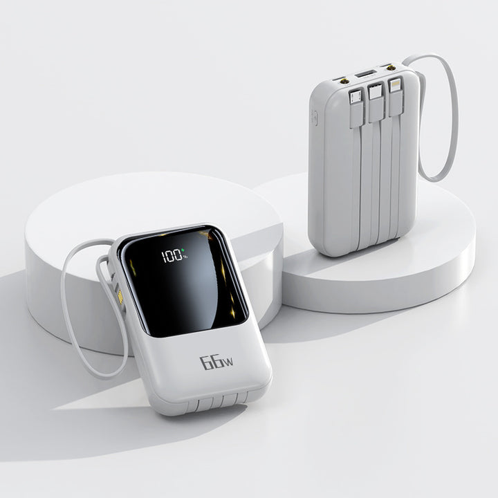 Bærbar Powerbank med hurtigladefunksjon og digital skjerm Skanto