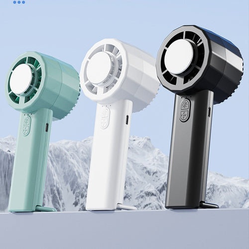 Unisex nan tragbarer Mini-Håndvifte med USB-C ladekontakt og integrert sprøytesky-funksjon Skanto