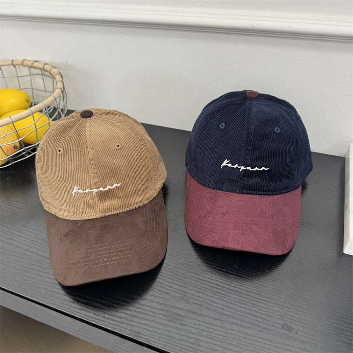 Herre Cordfløyel Bredbremmet Baseball Caps Skanto