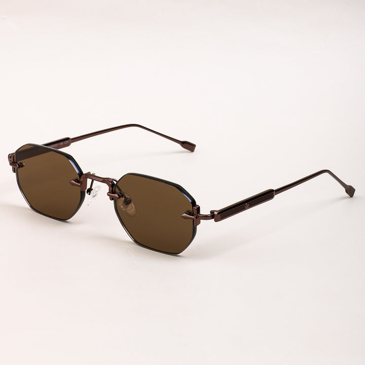 Dame solbrille med elegant åttkantet ramme og komfortable nesepads Skanto