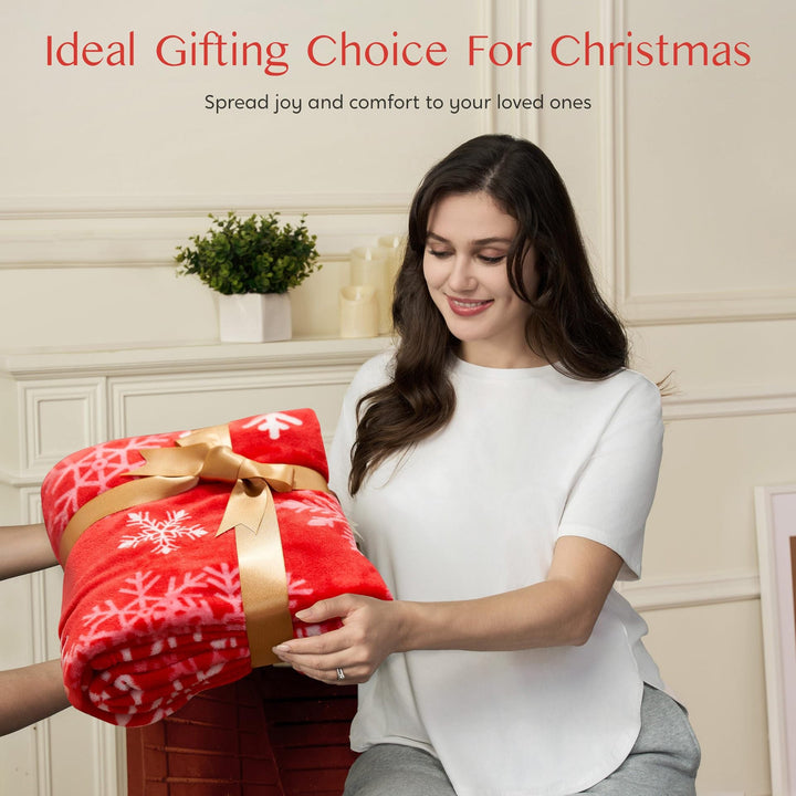 Skanto | Julefilt Myk Flanell Juleplush Ferie Filt