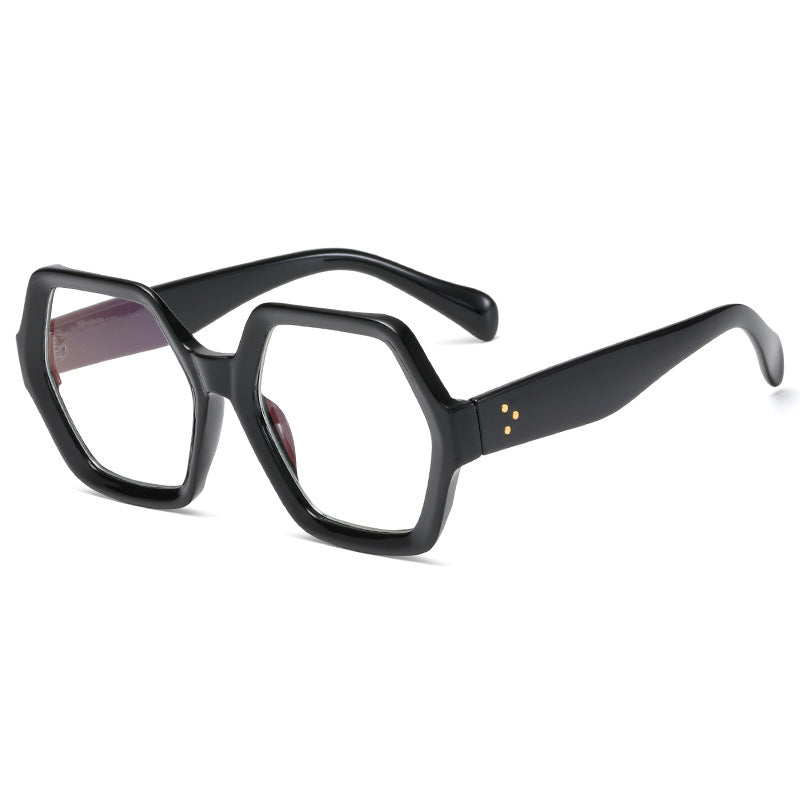Dame geometrisk lesebrille i markant bikakestruktur-design Skanto