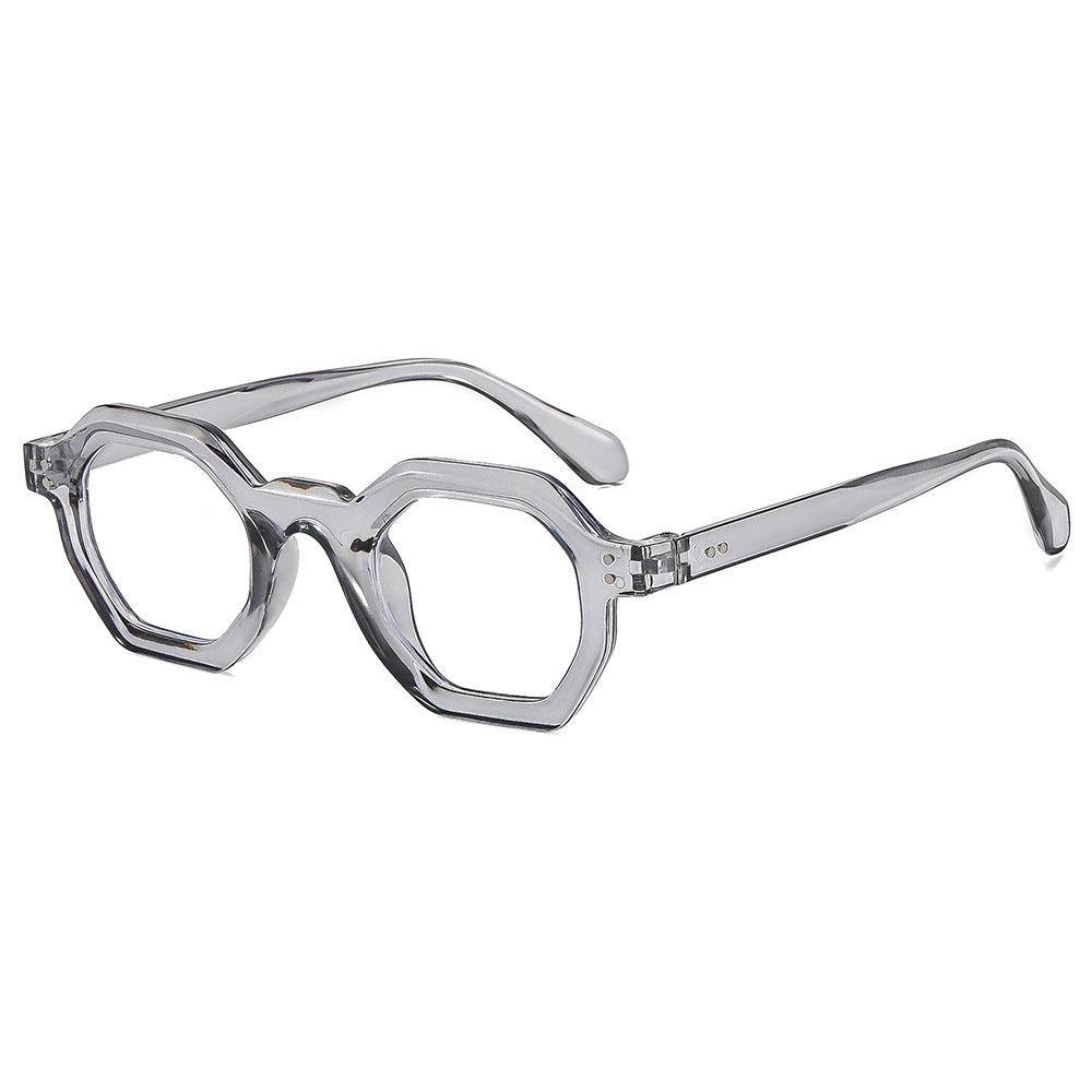 Dame oktagonal solbrille med moteriktig mønster og UV-beskyttelse Skanto