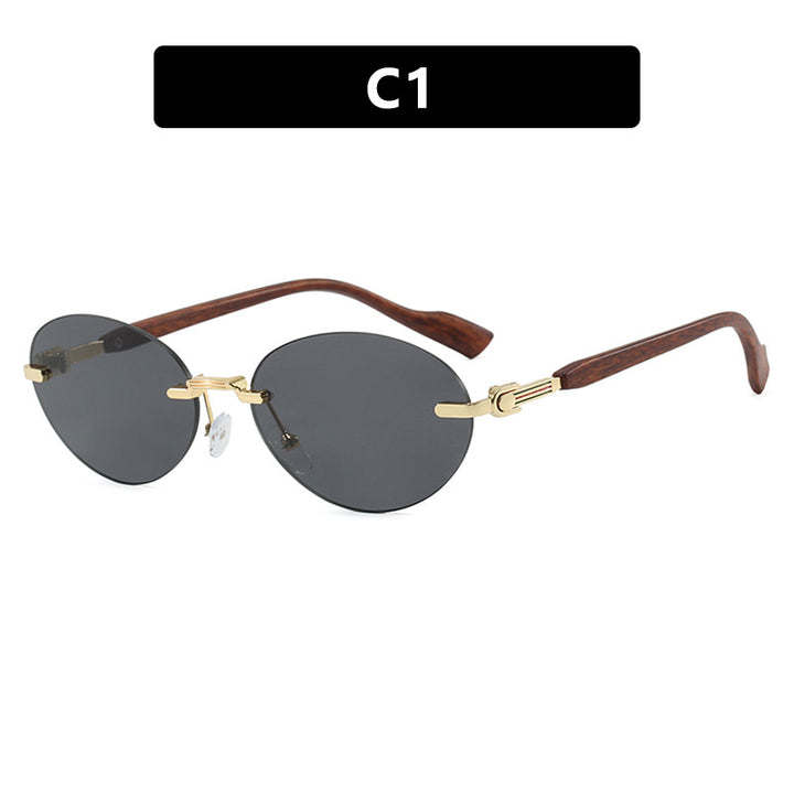 Women's Fashionable Sunglasses in Elegant Retro Style with High-Quality Lenses and Wood Details Skanto