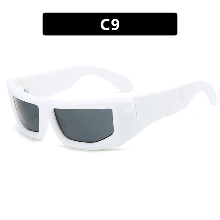 Dame sporty solbriller med bred ramme og polariserte glass Skanto