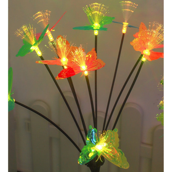 Dekorative LED fiberoptiske blomster stakebuketter Skanto